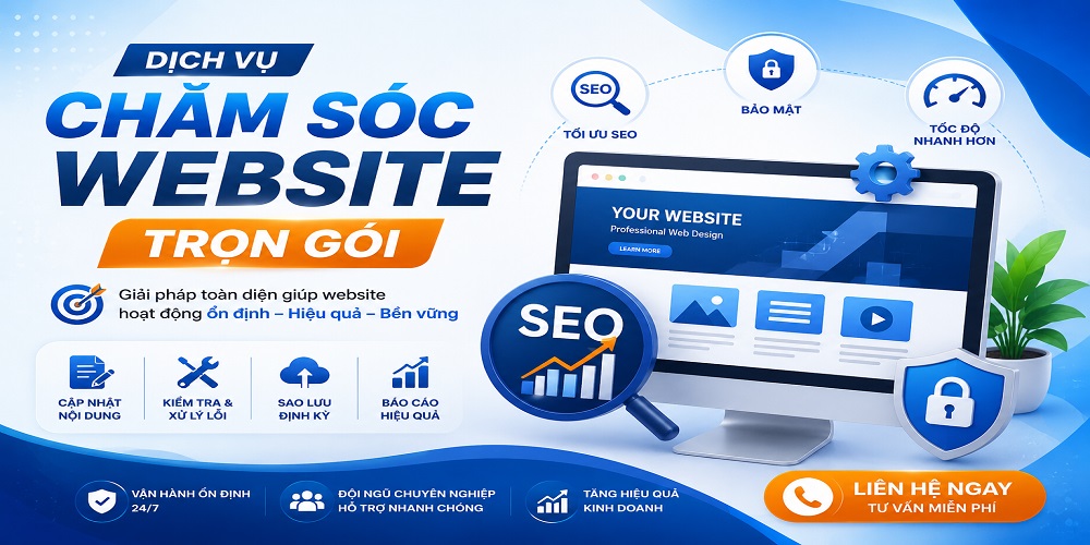 Dịch vụ chăm sóc website